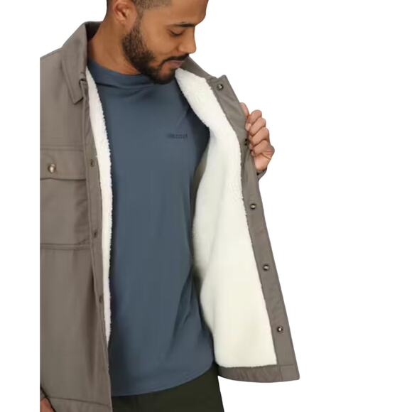 MARMOT Men’s Weslo Sherpa-Lined Snap Front Water-Resistant Jacket XXL - Picture 3 of 9